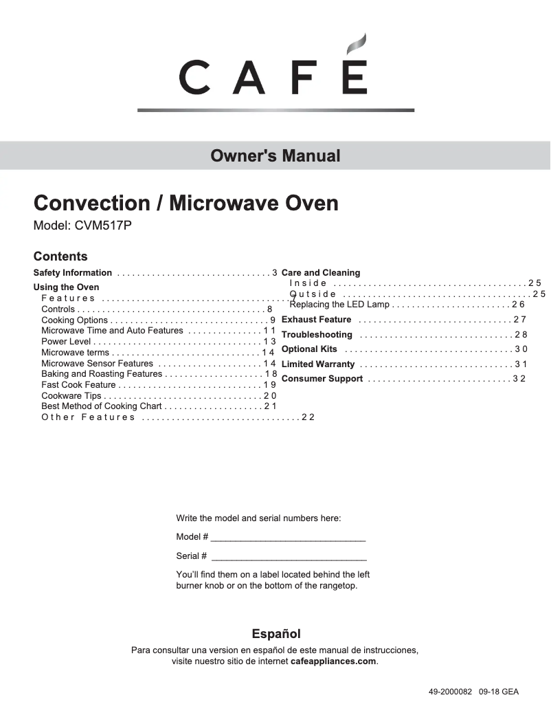 Page 1 of the manual User Manual GE CVM517P3MD1