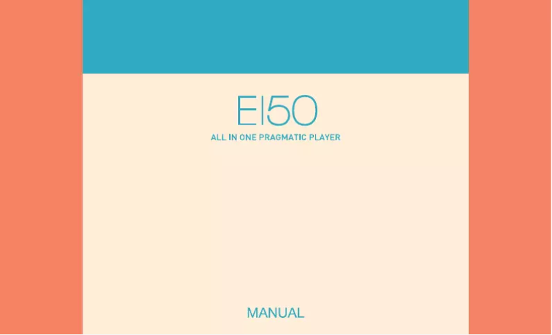First page image of the manual for E150