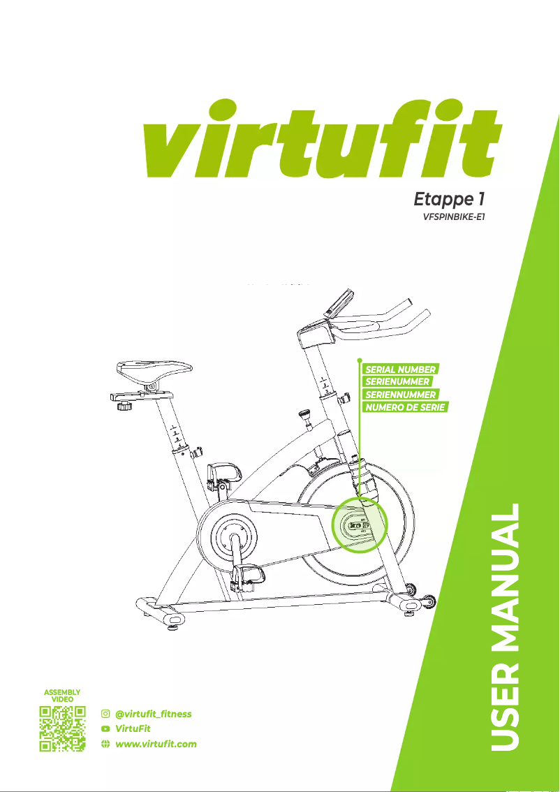 Page 1 of the manual User Manual VirtuFit Etappe 1