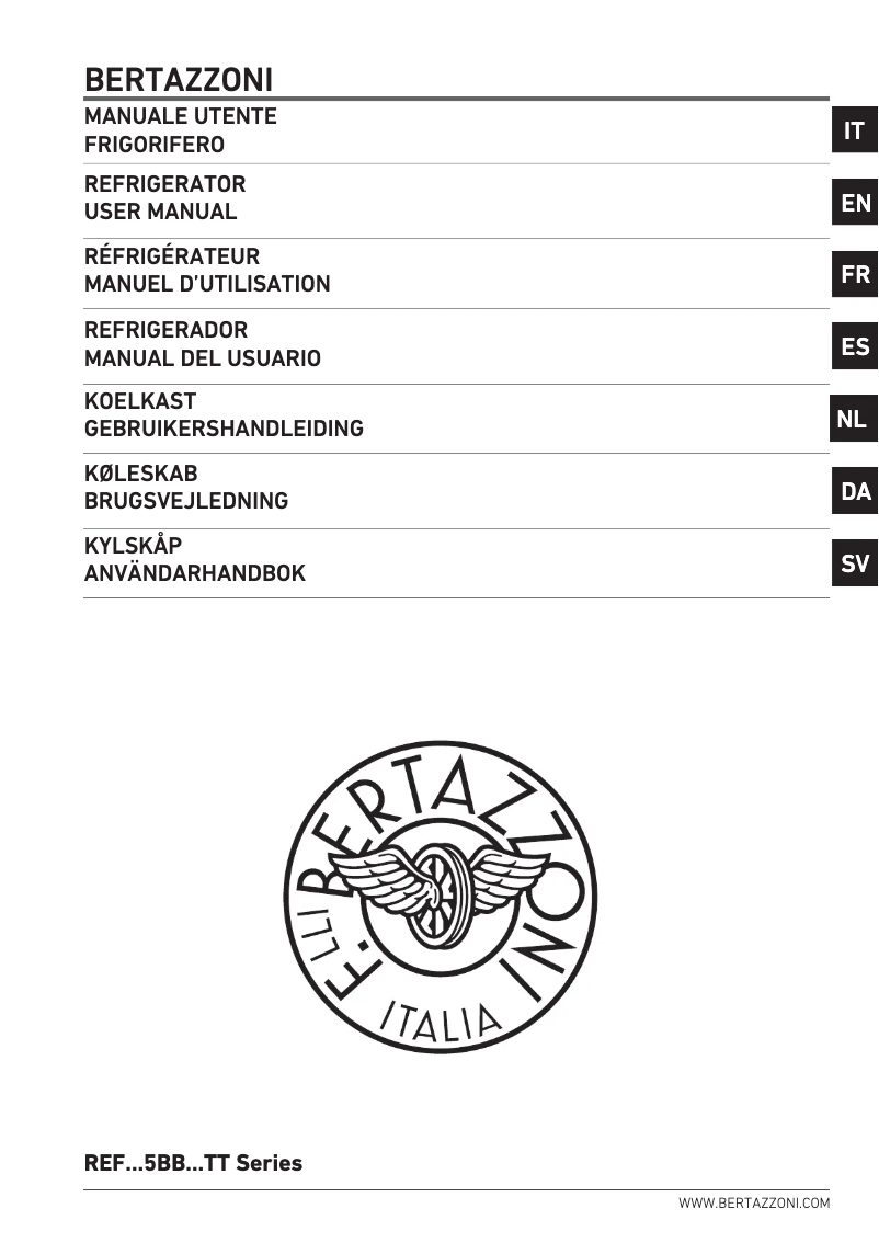 First page image of the manual for REF755BBLPTT