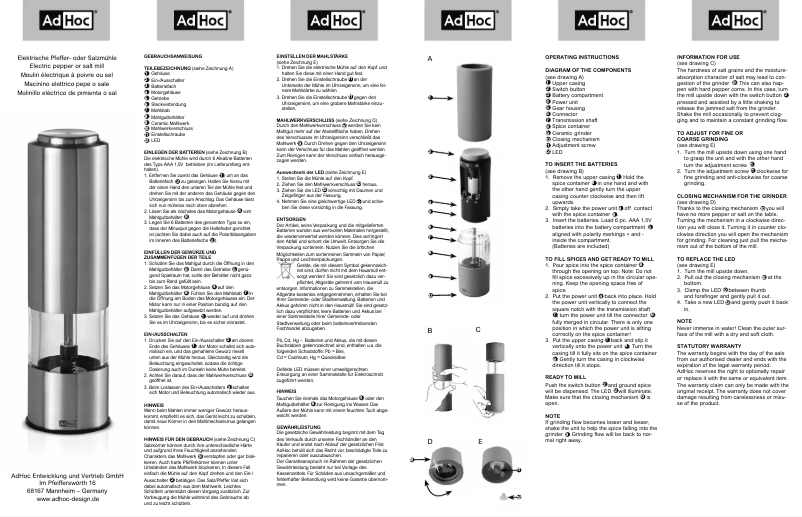 Image de la première page du manuel de l'appareil Pepmatic EP02