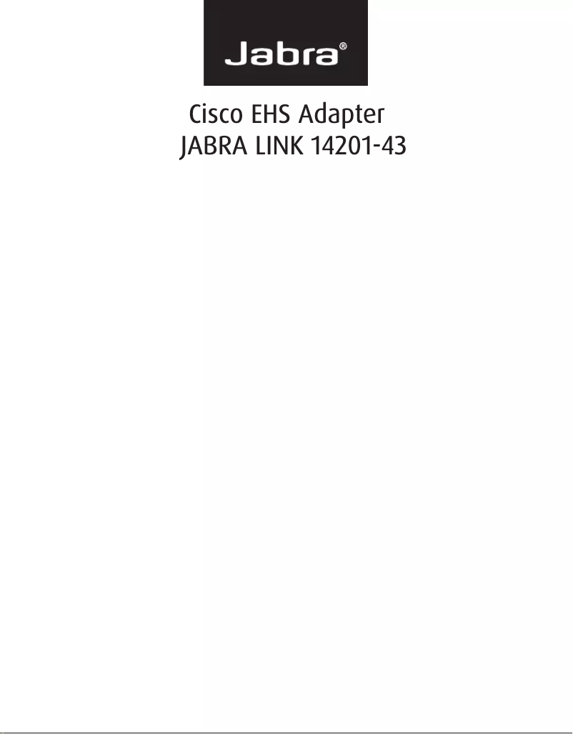 First page image of the manual for Link 14201-43