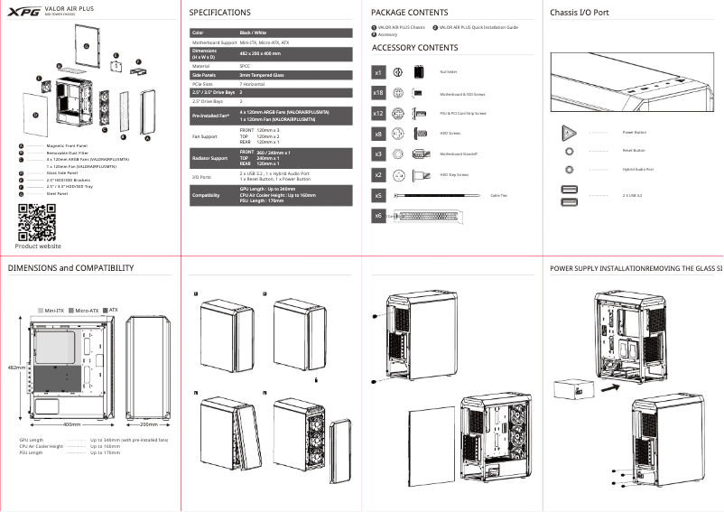 Image de la première page du manuel de l'appareil Air Valor Plus