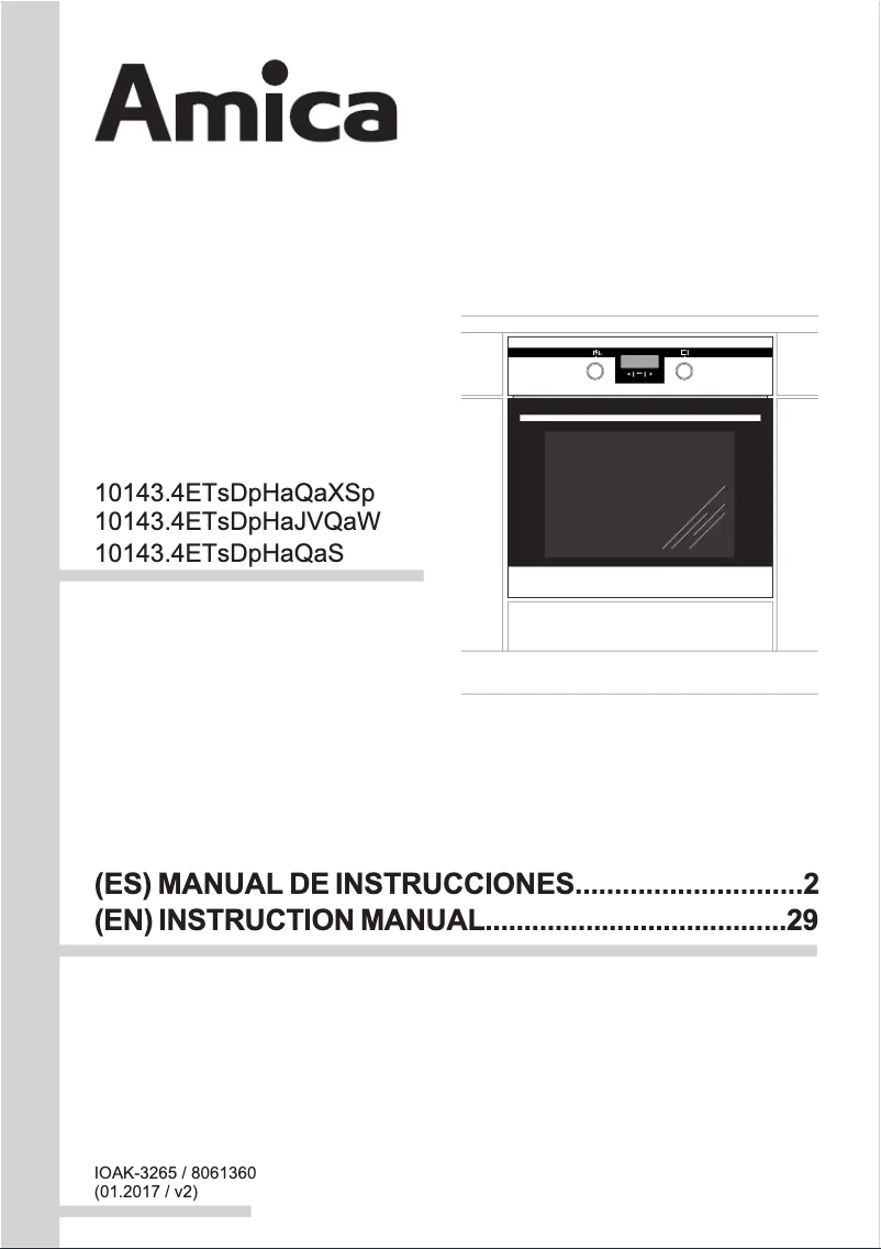 Page 1 of the manual User Manual Amica EBI 8562 AA