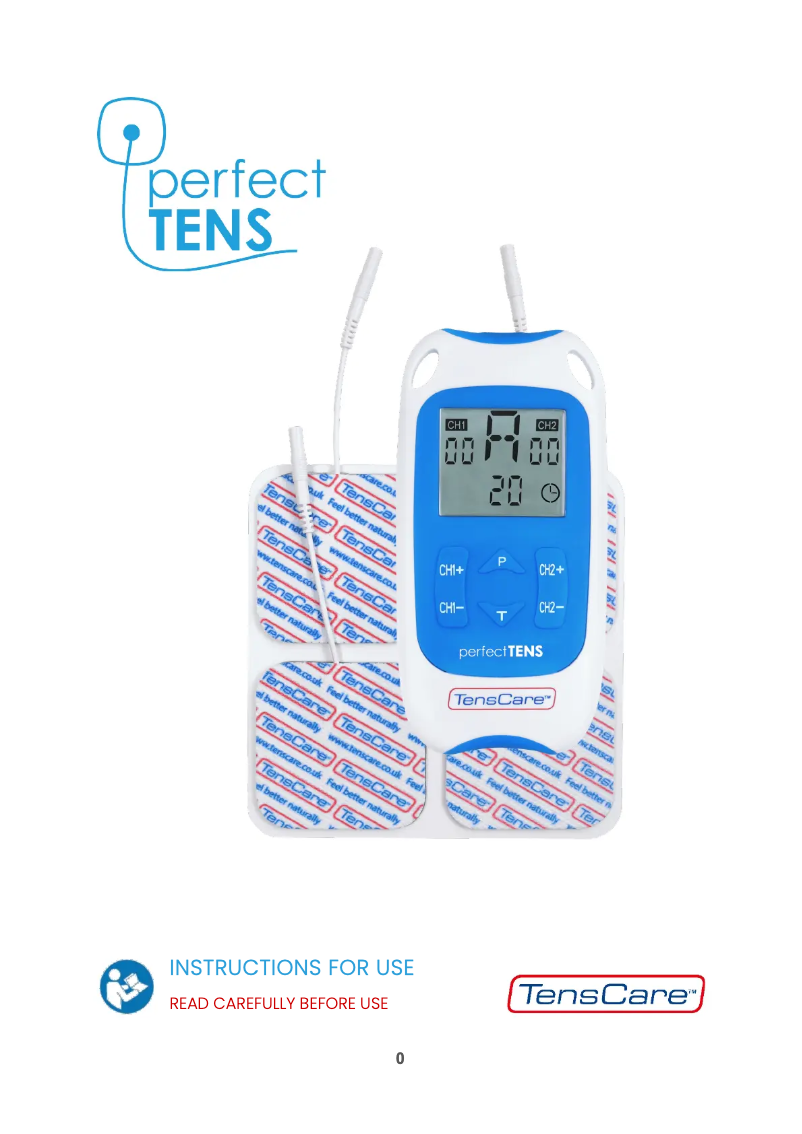 First page image of the manual for Perfect TENS