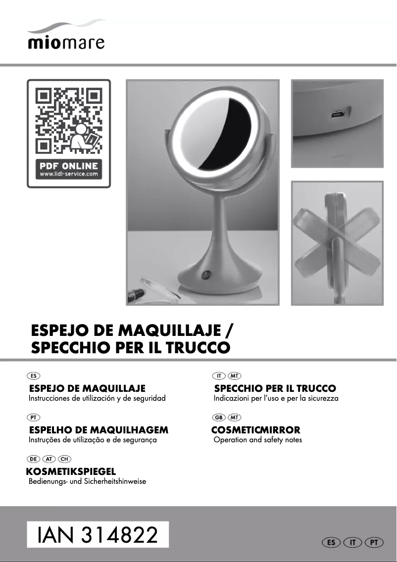 First page image of the manual for IAN 314822