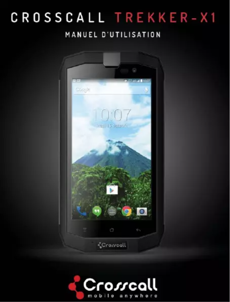 Page 1 of the manual User Manual Crosscall TREKKER-X1