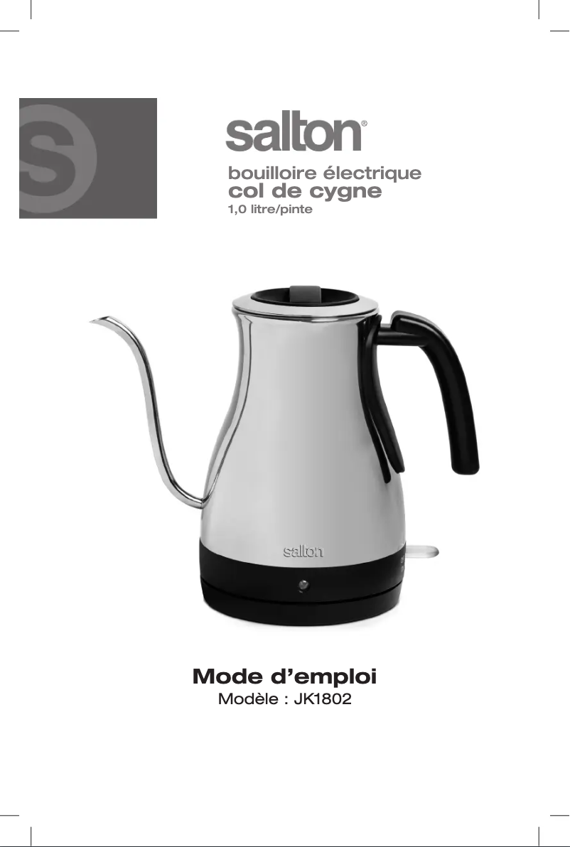 First page image of the manual for JK1802