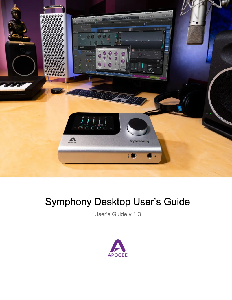 First page image of the manual for Symphony Desktop