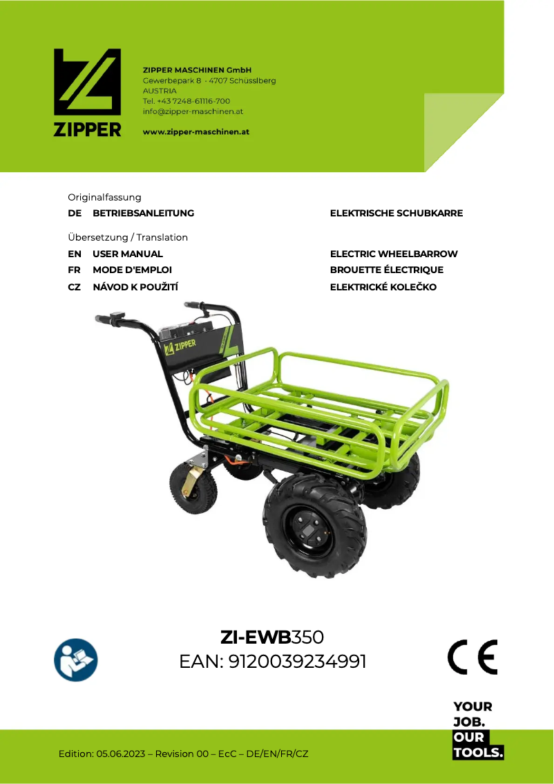 Page 1 of the manual User Manual Zipper ZI-EWB350
