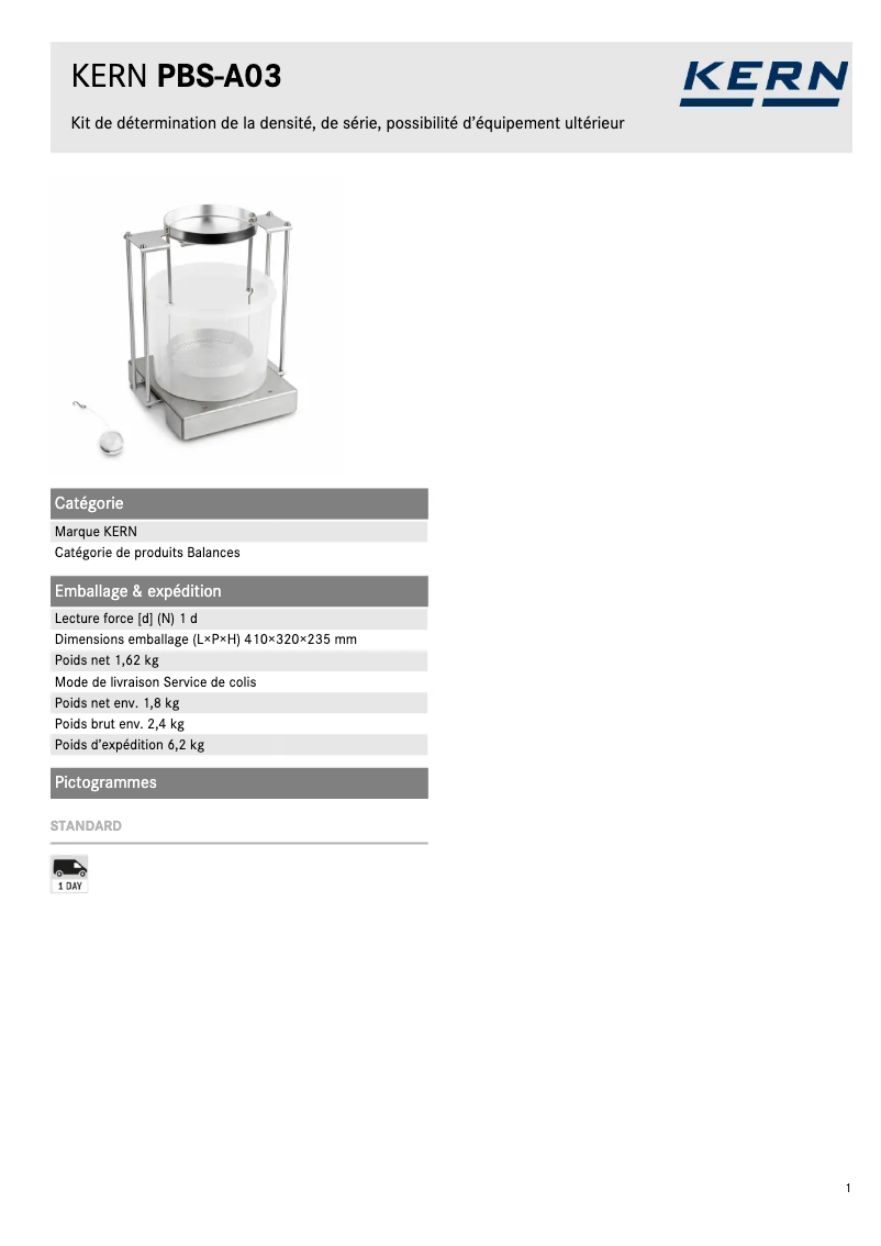 First page image of the manual for PBS-A03