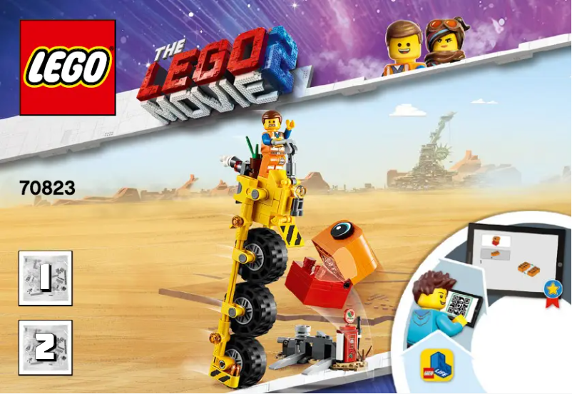 Page 1 of the manual User Manual Lego Movie 2 70823