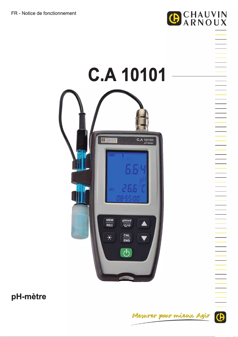 First page image of the manual for CA 10101