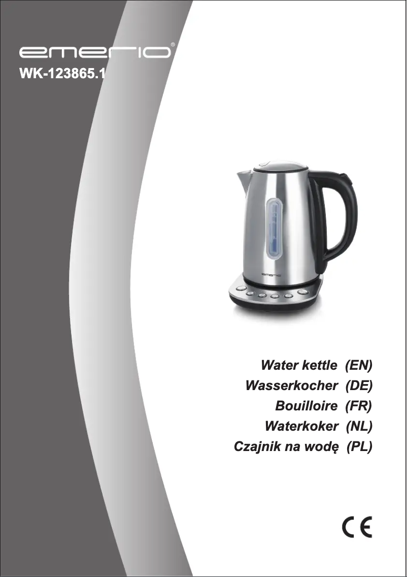 Page 1 of the manual User Manual Emerio WK-123865