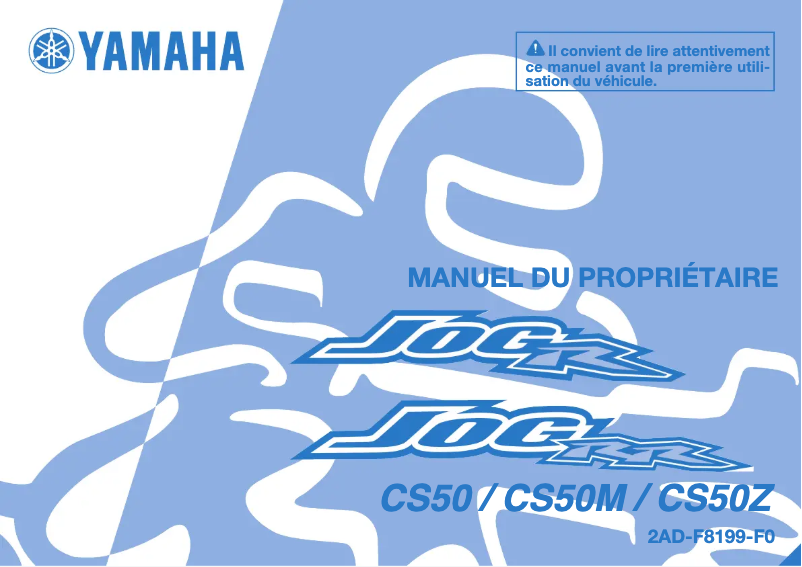 Page 1 of the manual User Manual Yamaha JOGR 50 (2014)