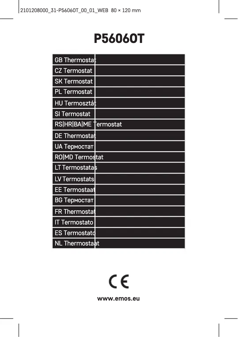 First page image of the manual for P5606OT