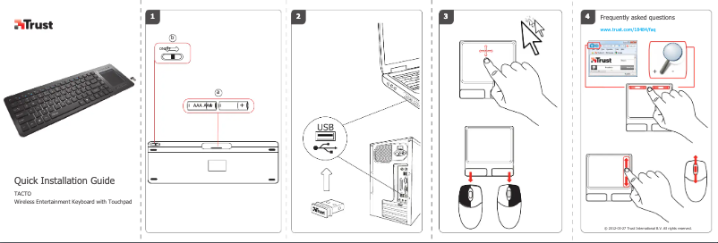 First page image of the manual for Tacto 18498