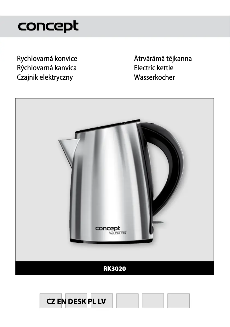 Page 1 of the manual User Manual Concept RK-3020