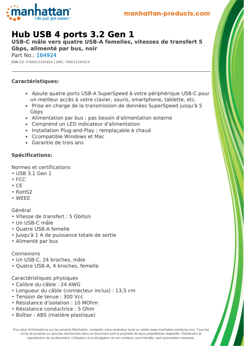 First page image of the manual for 164924