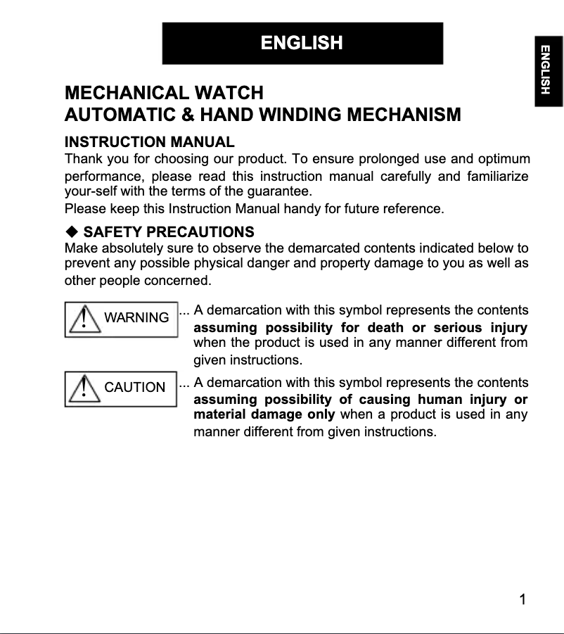 First page image of the manual for Contemporary DJ05002B