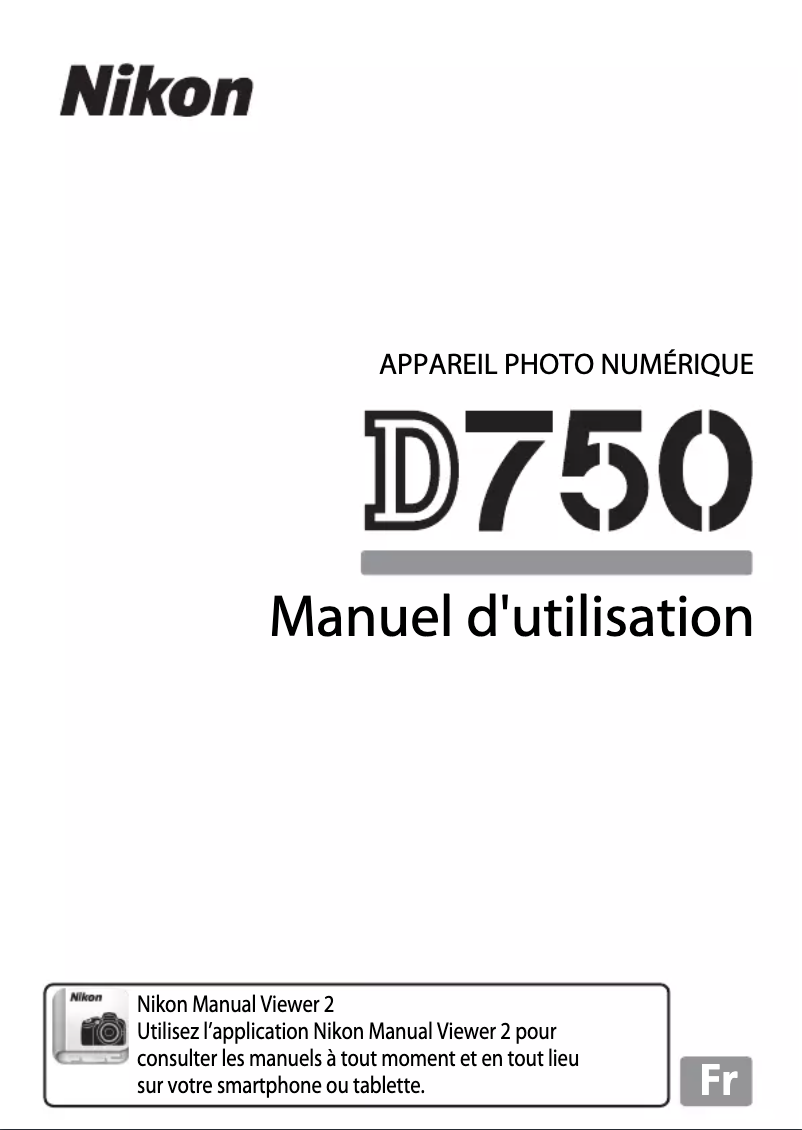 First page image of the manual for D750