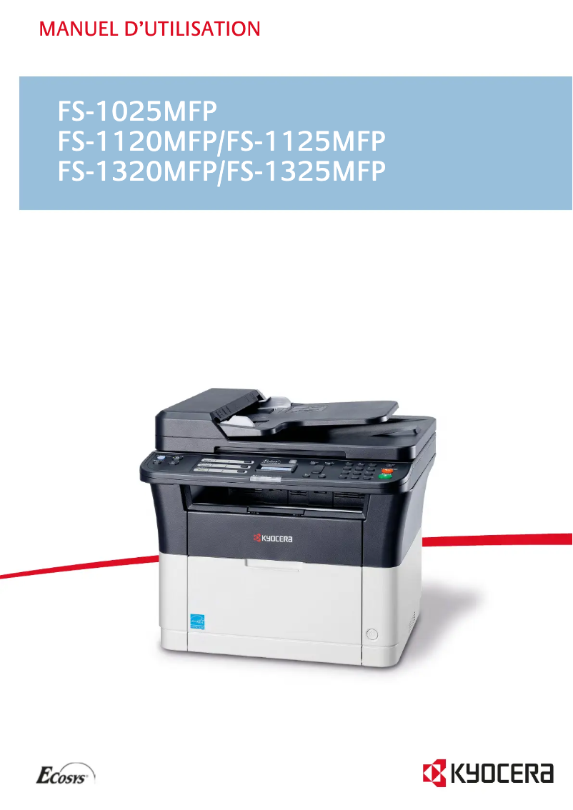 Page 1 of the manual User Manual Kyocera Ecosys FS-1320MFP