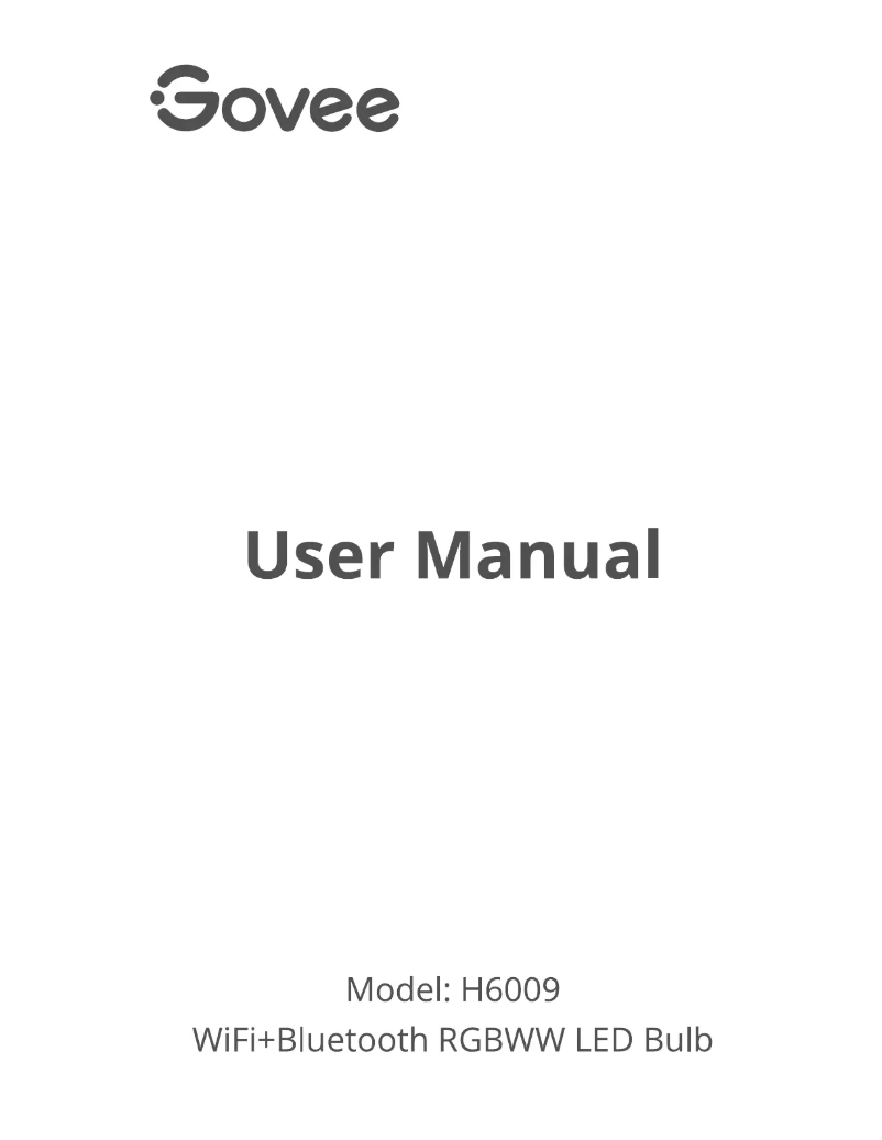 First page image of the manual for H6009