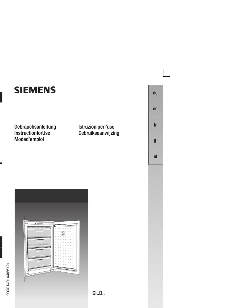 First page image of the manual for GI18DV00