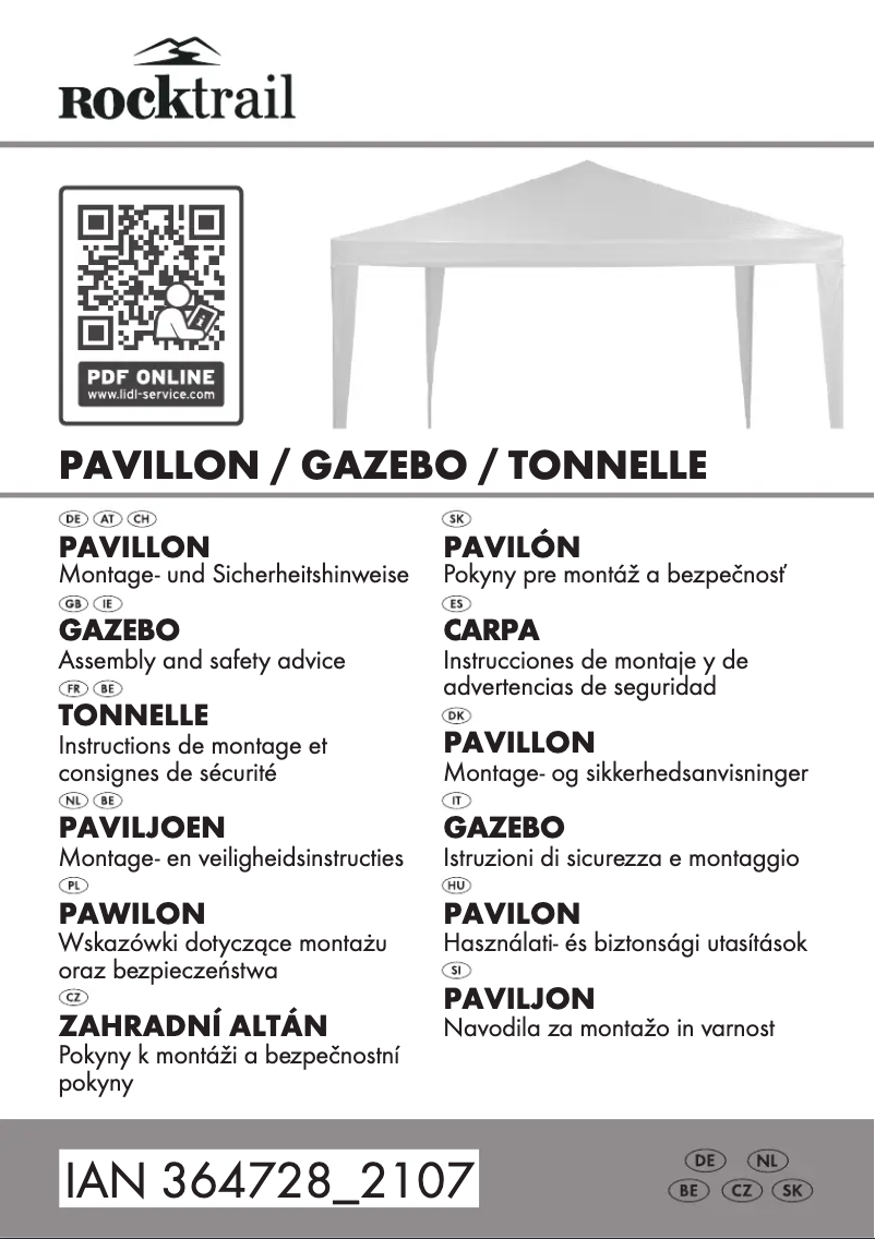 Page 1 de la notice Manuel utilisateur Rocktrail HG09090