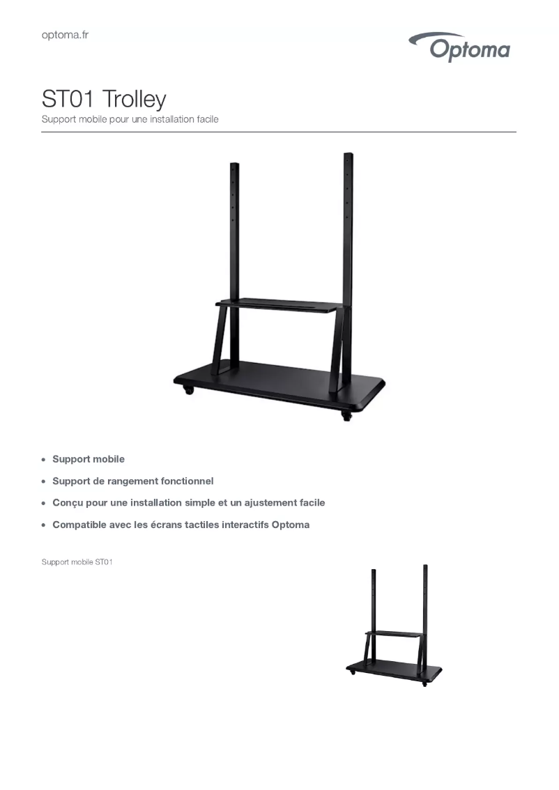 First page image of the manual for ST01 Trolley
