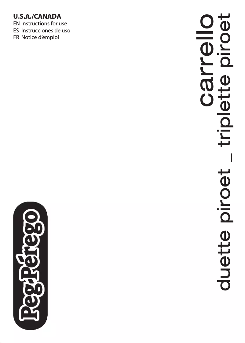 Page 1 of the manual User Manual Peg Perego Carello duette piroet