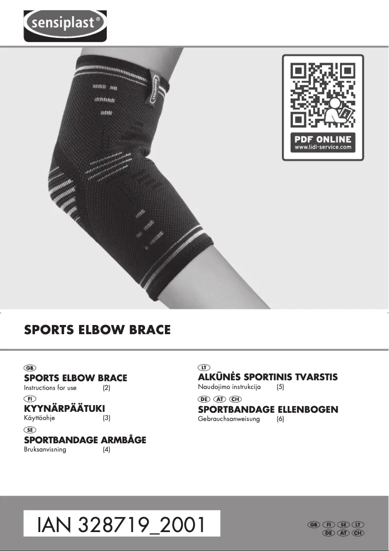 Page 1 of the manual User Manual Sensiplast IAN 328719