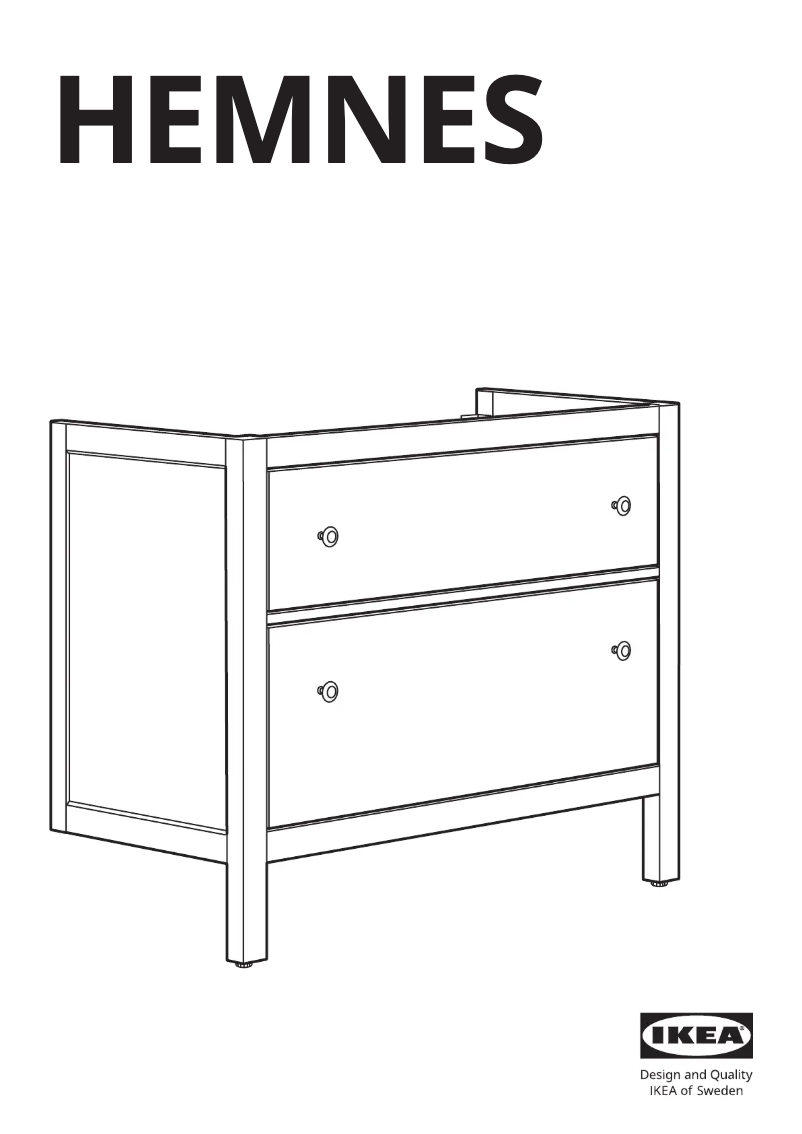 Page 1 of the manual User Manual Ikea HEMNES 603.487.95