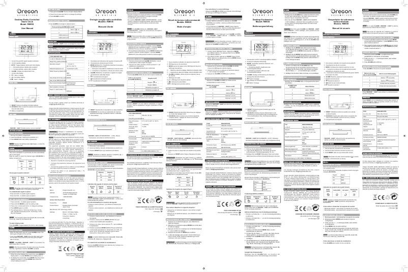 First page image of the manual for RM938