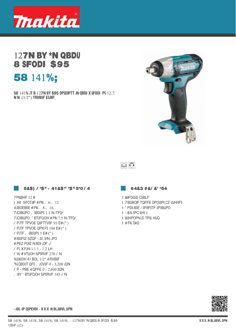 First page image of the manual for TW141DZ