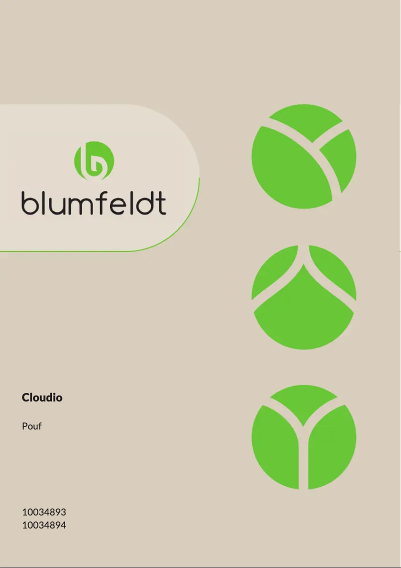 Page 1 of the manual User Manual Blumfeldt Cloudio