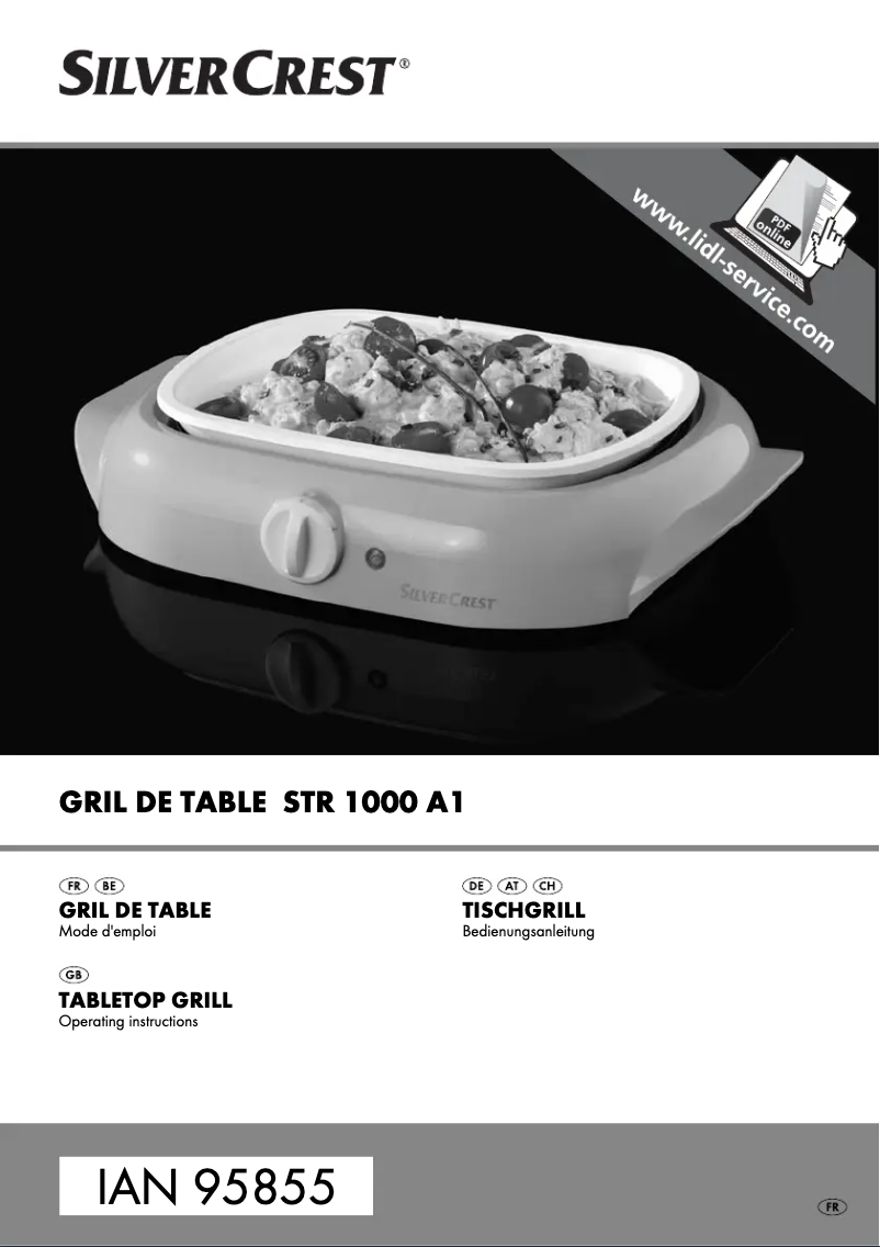 Page 1 of the manual User Manual SilverCrest STR 1000 A1