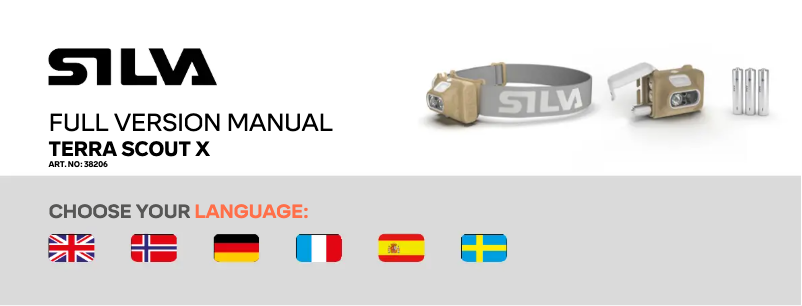 Page 1 of the manual User Manual Silva Terra Scout X