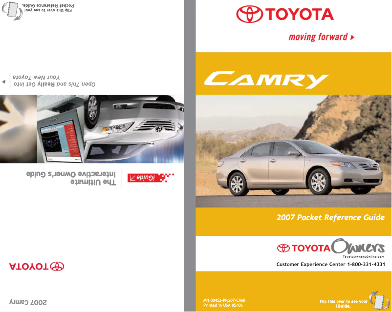 First page image of the manual for Camry (2007)