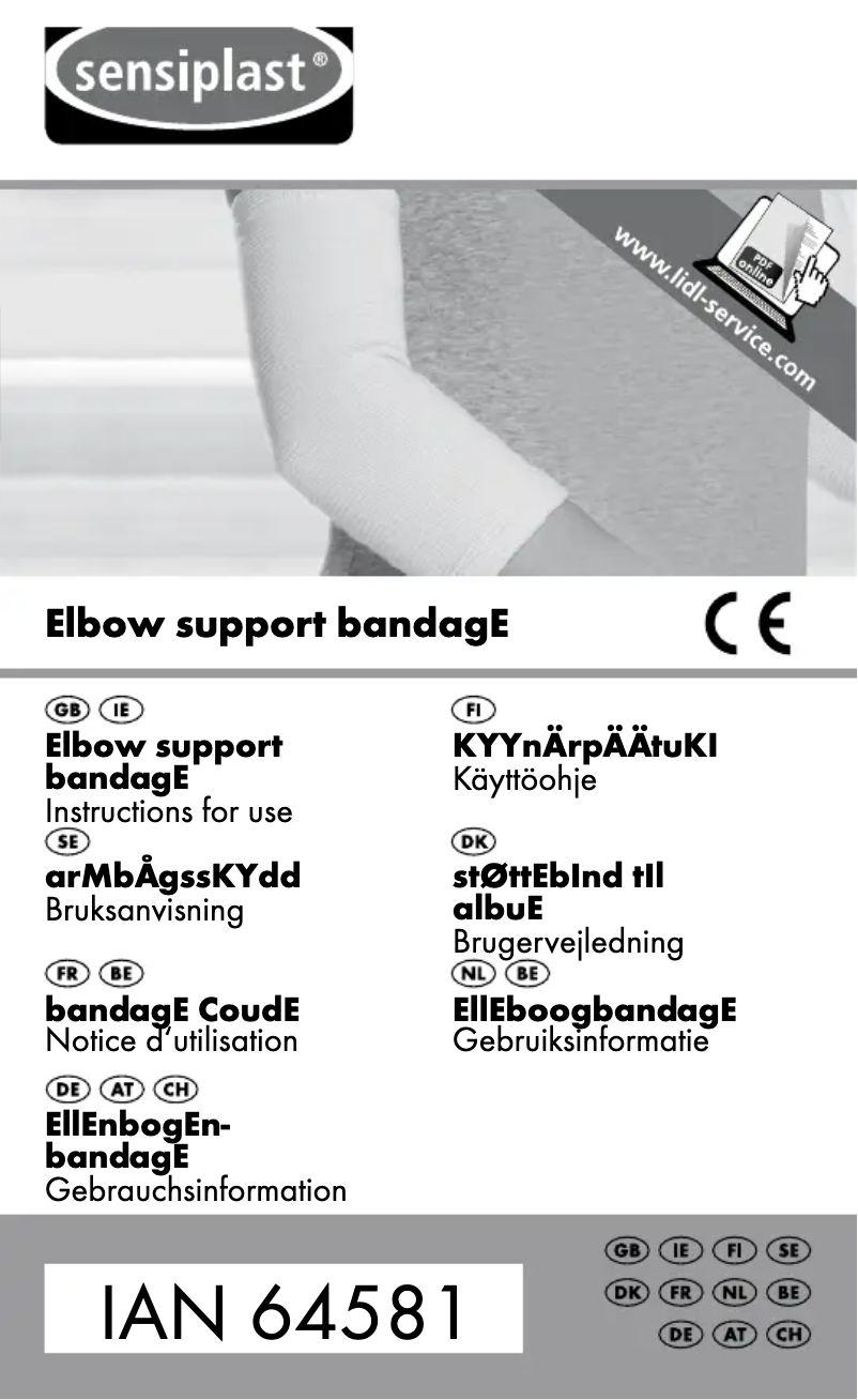 First page image of the manual for IAN 64581