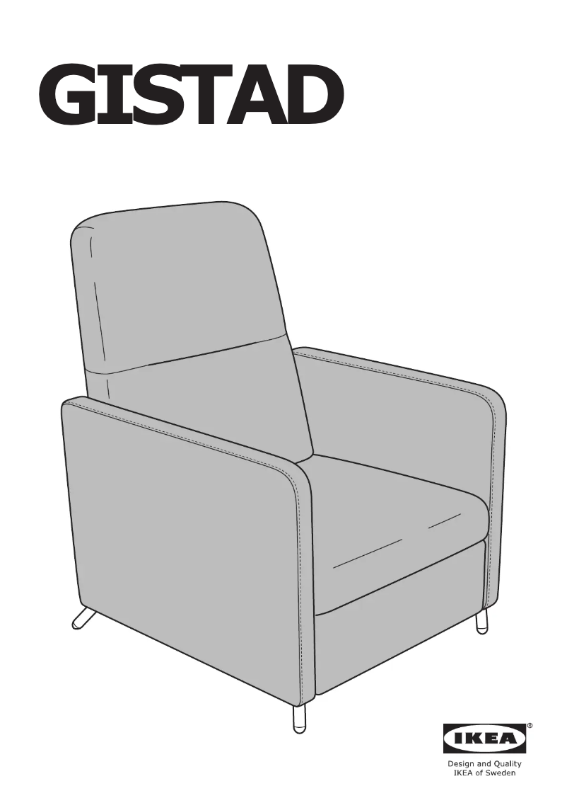 Page 1 of the manual User Manual Ikea GISTAD 404.663.89