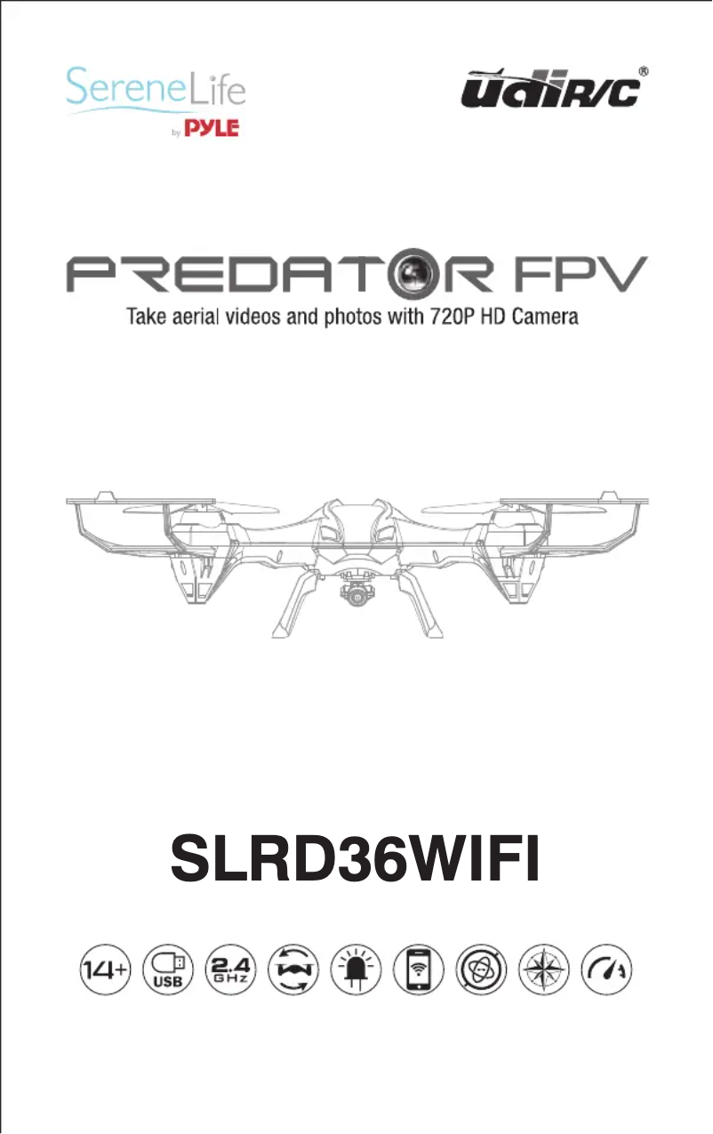 First page image of the manual for Predator FPV SLRD36WIFI