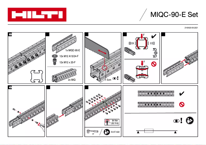 Page 1 of the manual User Manual Hilti MIQC-E