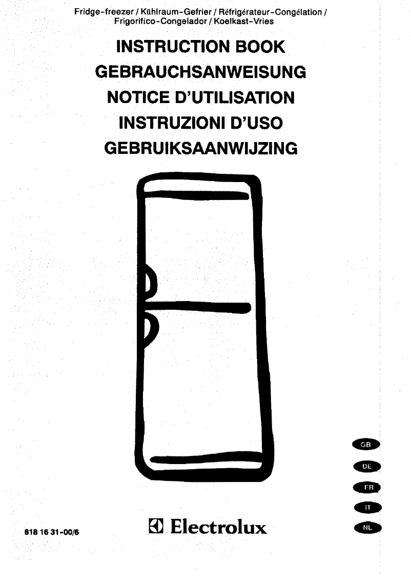 Page 1 of the manual User Manual Electrolux ER 7702 B