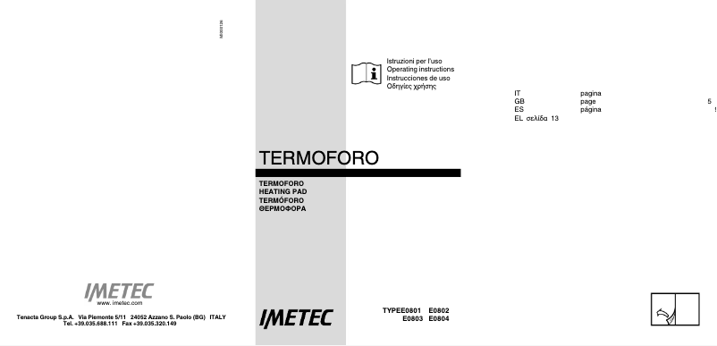 First page image of the manual for CHP-01 Intellisense