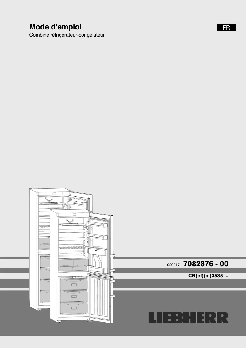 First page image of the manual for CNEF 3535