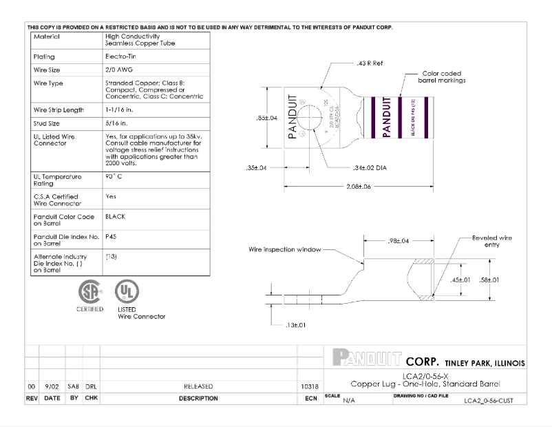 First page image of the manual for LCA2/0-56-X