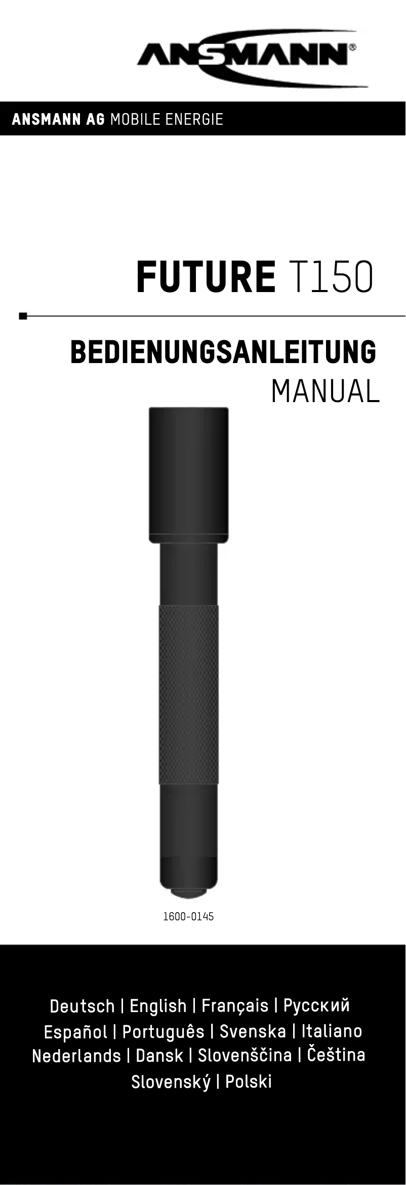 First page image of the manual for Future T150