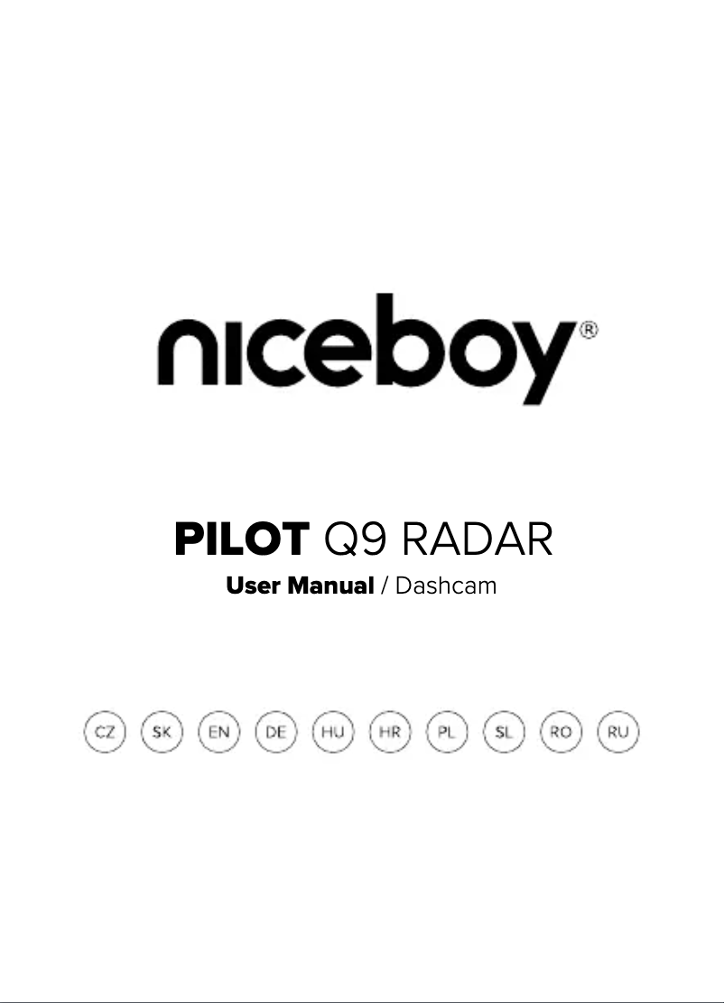 Page 1 of the manual User Manual Niceboy PILOT Q9 Radar
