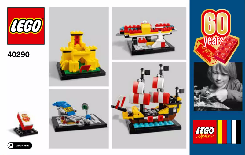 Page 1 of the manual User Manual Lego 60 Years of the Brick 40290